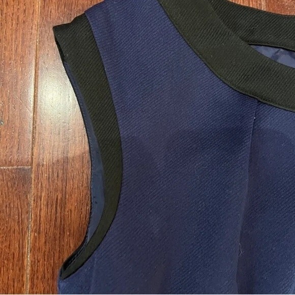 Merona navy and black sheath dress size 8 - Picture 4 of 7